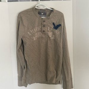 Vintage American Eagle men’s long sleeve Henley T-shirt size XL